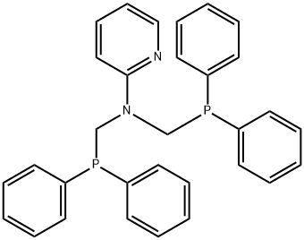 N,N-bis-(diphenylphosphanylmethyl)-2-aminopyridine Struktur