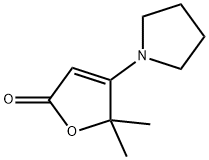 5,5-二甲基-4-(吡咯烷-1-基)呋喃-2(5H)-酮 结构式