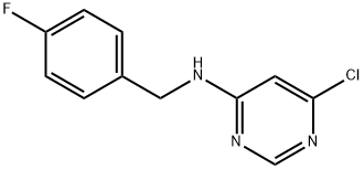6-chloro-N-(4-fluorobenzyl)pyrimidin-4-amine Structure