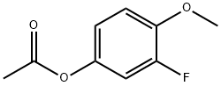 Acetic acid 3-fluoro-4-methoxy phenyl ester Structure