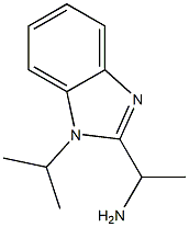 1-(1-propan-2-ylbenzimidazol-2-yl)ethanamine 结构式