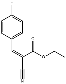 ethyl 2-cyano-3-(4-fluorophenyl)acrylate Structure