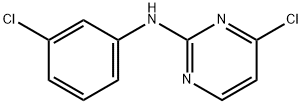 4-chloro-N-(3-chlorophenyl)pyrimidin-2-amine Struktur