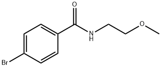 Benzamide, 4-bromo-N-(2-methoxyethyl)- Struktur