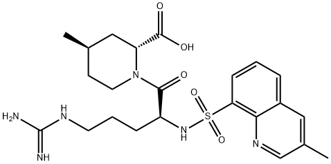 (2R,4R)-4-methyl-1-(((3-methylquinolin-8-yl)sulfonyl)-L-arginyl)piperidine-2-carboxylic acid
