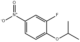 2-フルオロ-1-イソプロポキシ-4-ニトロベンゼン 化学構造式