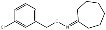 N-[(3-chlorophenyl)methoxy]cycloheptanimine 结构式
