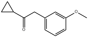 1-CYCLOPROPYL-2-(3-METHOXYPHENYL)ETHAN-1-ONE Struktur