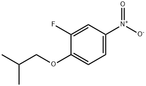 2-フルオロ-1-イソブトキシ-4-ニトロベンゼン 化学構造式