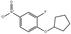 1-(Cyclopentyloxy)-2-fluoro-4-nitrobenzene Structure