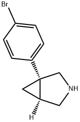 (1R,5S)-1-(4-BROMOPHENYL)-3-AZABICYCLO[3.1.0]HEXANE HYDROCHLORIDE, 956037-89-1, 结构式