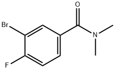 3-BROMO-4-FLUORO-N,N-DIMETHYL-BENZAMIDE Struktur