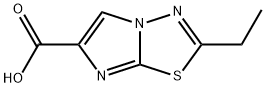 2-乙基咪唑并[2,1-B][1,3,4]噻二唑-6-羧酸, 96356-08-0, 结构式