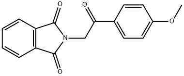 1H-Isoindole-1,3(2H)-dione, 2-[2-(4-methoxyphenyl)-2-oxoethyl]-,970-56-9,结构式