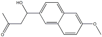 2-Butanone, 4-hydroxy-4-(6-methoxy-2-naphthalenyl)- Struktur