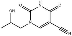 1-(2-hydroxypropyl)-2,4-dioxo-1,2,3,4-tetrahydropyrimidine-5-carbonitrile Structure