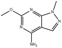 6-Methoxy-1-methyl-1H-pyrazolo[3,4-d]pyrimidin-4-amine 化学構造式