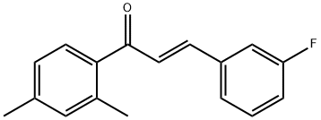 (2E)-1-(2,4-dimethylphenyl)-3-(3-fluorophenyl)prop-2-en-1-one Structure