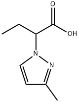 2-(3-methyl-1H-pyrazol-1-yl)butanoic acid Struktur