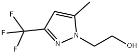 2-(5-methyl-3-(trifluoromethyl)-1H-pyrazol-1-yl)ethan-1-ol 结构式