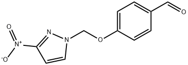 4-[(3-nitro-1H-pyrazol-1-yl)methoxy]benzaldehyde Structure