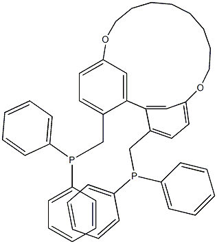 (R)-2,2'-Bis(diphenylphosphinomethyl)-5,5'-(octamethylenedioxy)-1,1'-biphenyl,1010797-15-5,结构式