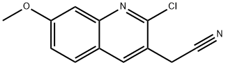 (2-Chloro-7-methoxy-quinolin-3-yl)-acetonitrile Structure