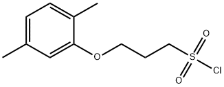 3-(2,5-dimethylphenoxy)propane-1-sulfonyl chloride Struktur