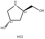 (3S,5R)-5-(羟甲基)吡咯烷-3-醇盐酸盐 结构式
