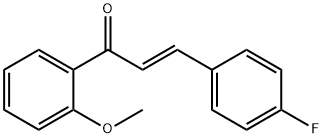 (2E)-3-(4-fluorophenyl)-1-(2-methoxyphenyl)prop-2-en-1-one Structure