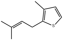 Thiophene,3-methyl-2-(3-methyl-2-buten-1-yl)-,103527-75-9,结构式