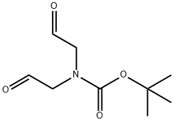 双(2-氧代乙基)氨基甲酸叔丁酯, 103898-12-0, 结构式