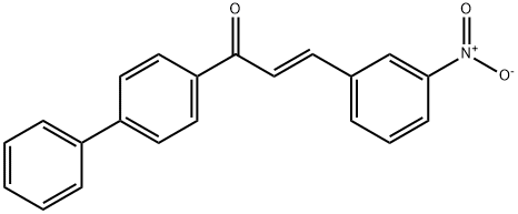 (2E)-1-{[1,1-biphenyl]-4-yl}-3-(3-nitrophenyl)prop-2-en-1-one 结构式