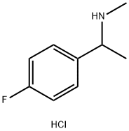 [1-(4-フルオロフェニル)エチル]メチルアミン塩酸塩 化学構造式