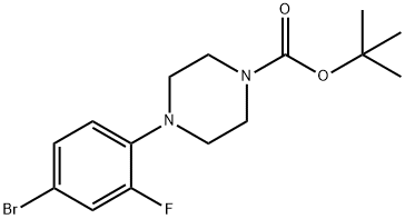 tert-butyl 4-(4-bromo-2-fluorophenyl)piperazine-1-carboxylate Structure