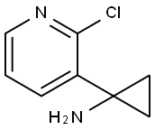 1-(2-chloropyridin-3-yl)cyclopropan-1-amine Struktur