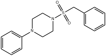 1-benzylsulfonyl-4-phenylpiperazine Struktur