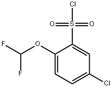 5-氯-2-(二氟甲氧基)苯-1-磺酰氯,1082821-83-7,结构式