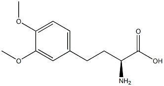 (2S)-2-amino-4-(3,4-dimethoxyphenyl)butanoic acid Structure