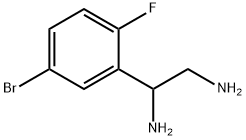 1-(5-BROMO-2-FLUOROPHENYL)ETHANE-1,2-DIAMINE Struktur