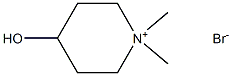 1,1-dimethylpiperidin-1-ium-4-ol:bromide Struktur