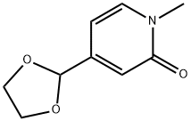 4-[1,3]Dioxolan-2-yl-1-methyl-1H-pyridin-2-one Struktur