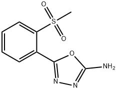 5-[2-(methylsulfonyl)phenyl]-1,3,4-oxadiazol-2-amine Structure