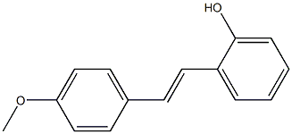 Phenol, 2-[(1E)-2-(4-methoxyphenyl)ethenyl]- Struktur