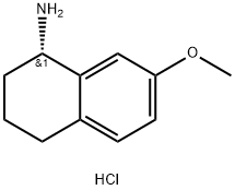 (1S)-7-METHOXY-1,2,3,4-TETRAHYDRONAPHTHALEN-1-AMINE HYDROCHLORIDE 化学構造式