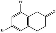 6,8-dibromo-3,4-dihydronaphthalen-2(1H)-one Struktur
