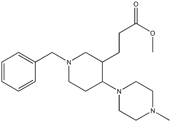 methyl 3-[1-benzyl-4-(4-methylpiperazin-1-yl)piperidin-3-yl]propanoate|