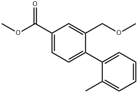 METHYL 2-(METHOXYMETHYL)-2-METHYL-[1,1-BIPHENYL]-4-CARBOXYLATE Struktur