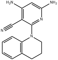 4,6-Diamino-2-(3,4-dihydro-2H-quinolin-1-yl)-nicotinonitrile,1142190-49-5,结构式
