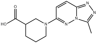 1-(3-methyl-[1,2,4]triazolo[4,3-b]pyridazin-6-yl)piperidine-3-carboxylic acid Struktur